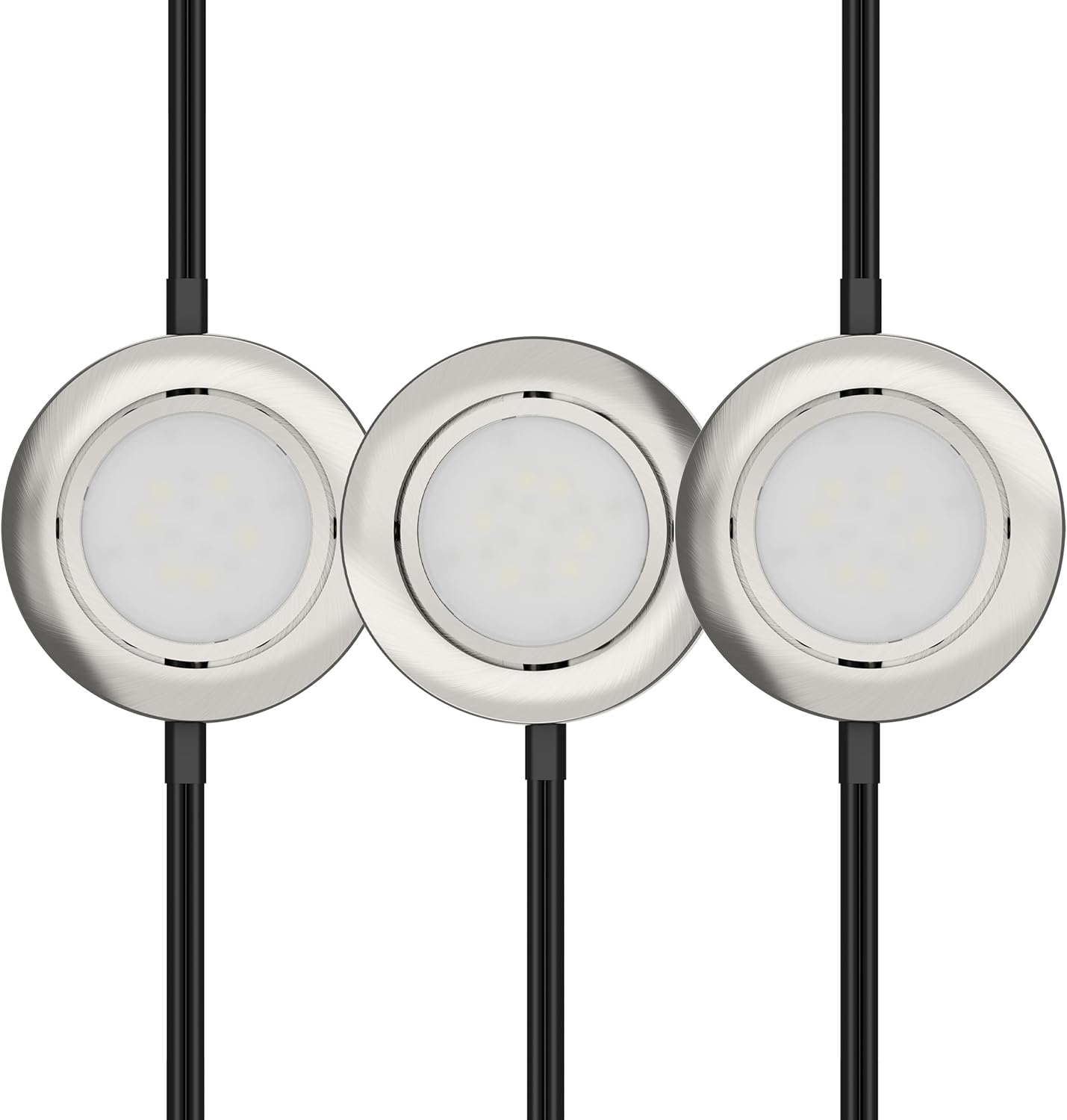 GETINLIGHT 2.75in Wide Dimmable LED Puck Lights Kit for Home