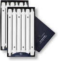 Colonial Candle Unscented Taper Candles 10 in, Pack of 12 - Clean Burn