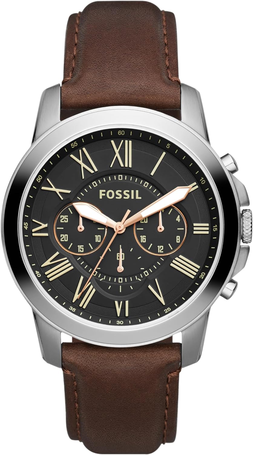 Fossil Men's Grant Quartz Chronograph Watch with Big Face Style