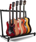 Foldable 5 Multi Guitar Stand Rack - Space-Saving 5-Instrument Holder