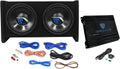Rockville RV10.2B Dual 10ft Subwoofer Enclosure with Amp - Deep Bass