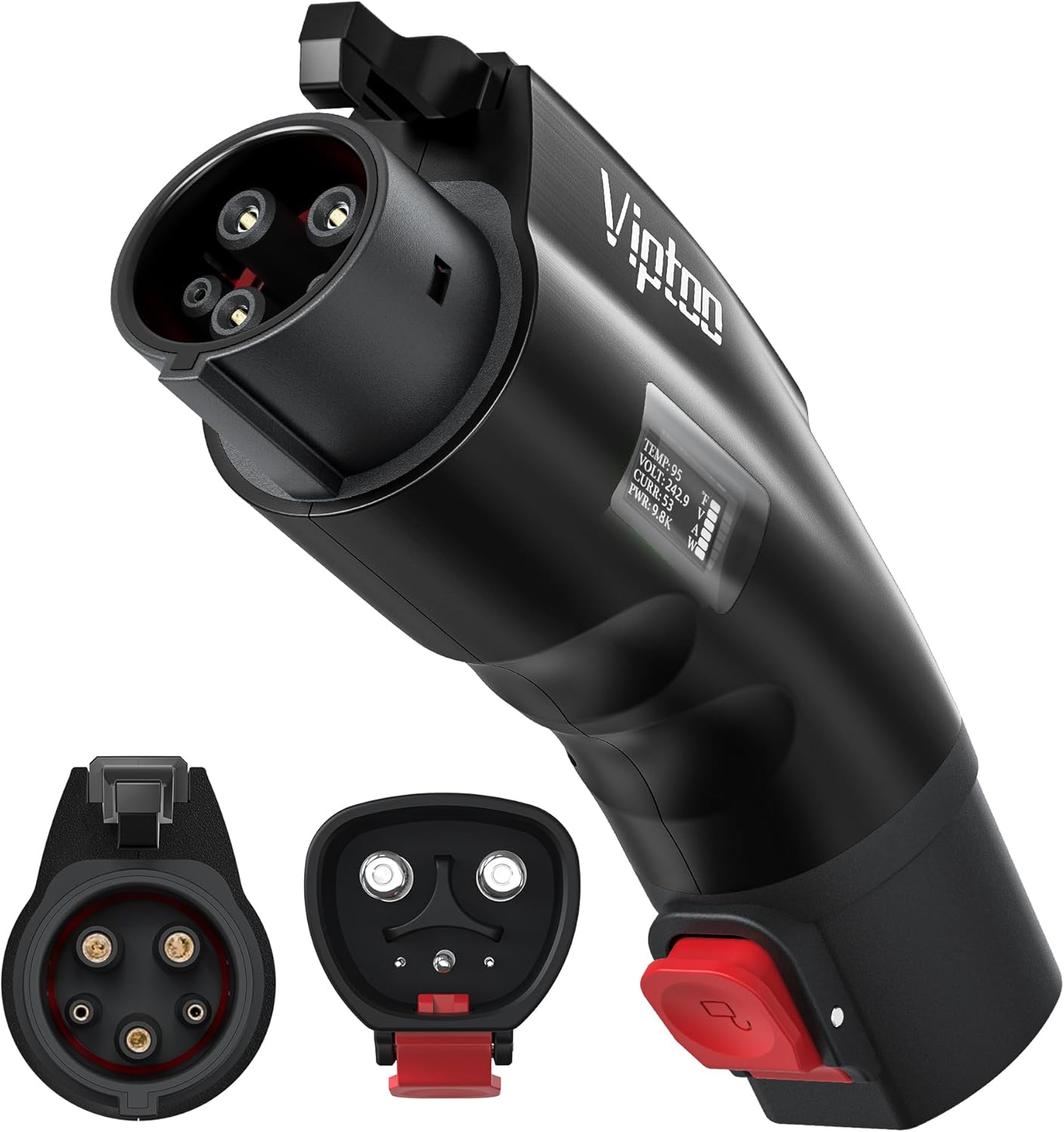 Adapter for Tesla to J1772 Charger with Screen Display