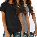 SUNBS Womens 3 Pack T-Shirts Short Sleeve Summer Tops - Comfy Everyday