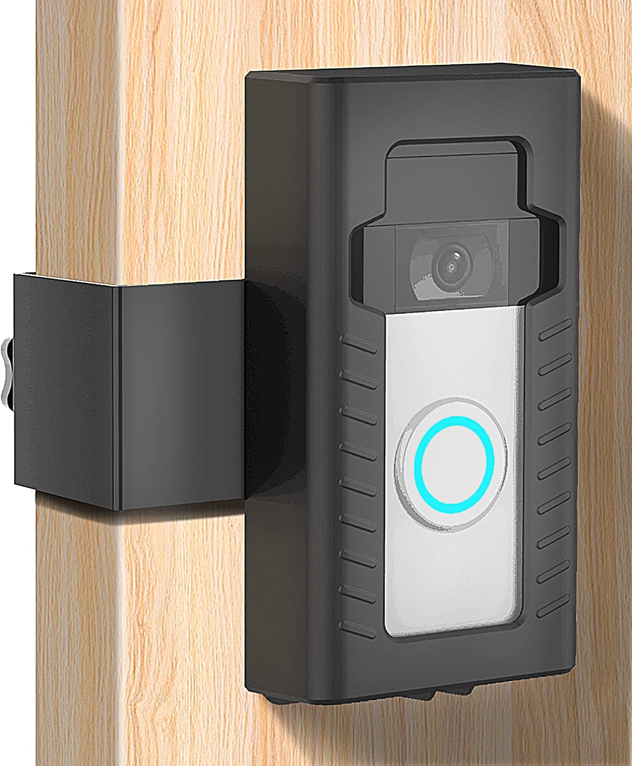Secure No-Drill Door Mount for Video Doorbell - Easy Install!