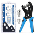 Grommet Tool Kit 3/8 and 1/4 in Grommet Plier with 500 Pairs - Easy