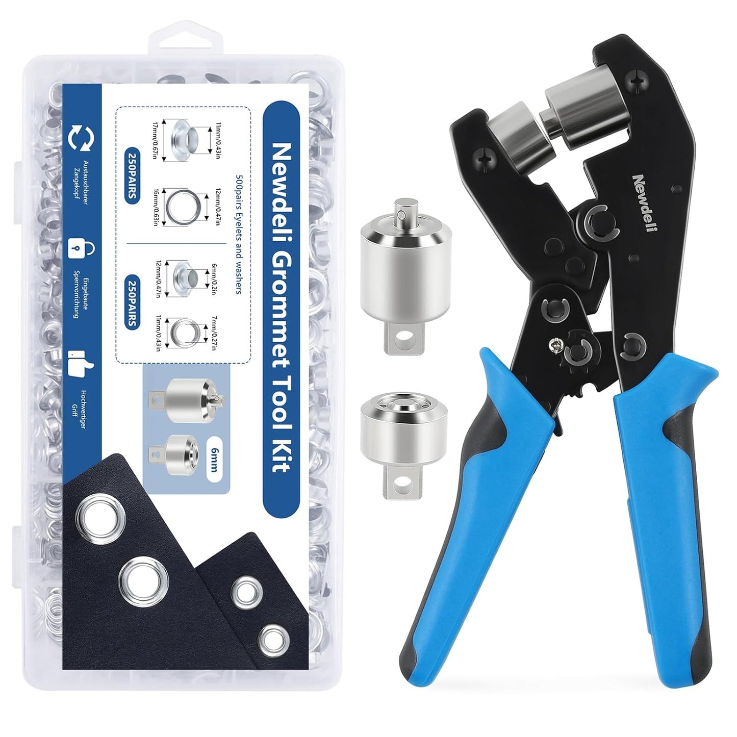 Newdeli Grommet Tool Kit for Easy Fabric and Leather Projects