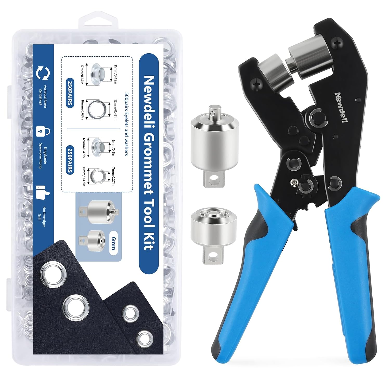 Newdeli Grommet Tool Kit for Easy Fabric and Leather Projects
