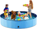 Foldable Dog Pool Collapsible Pet Pool for Dogs and Kids - Portable