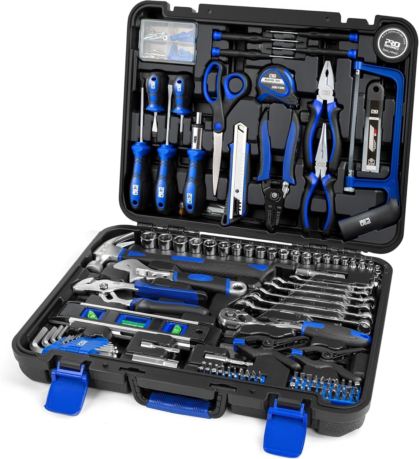 Prostormer 259-Piece Tool Kit for Home and Car Repairs