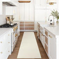 LEEVAN Hallway Runner Rug 10 ft Cotton Woven Washable Braided Runner