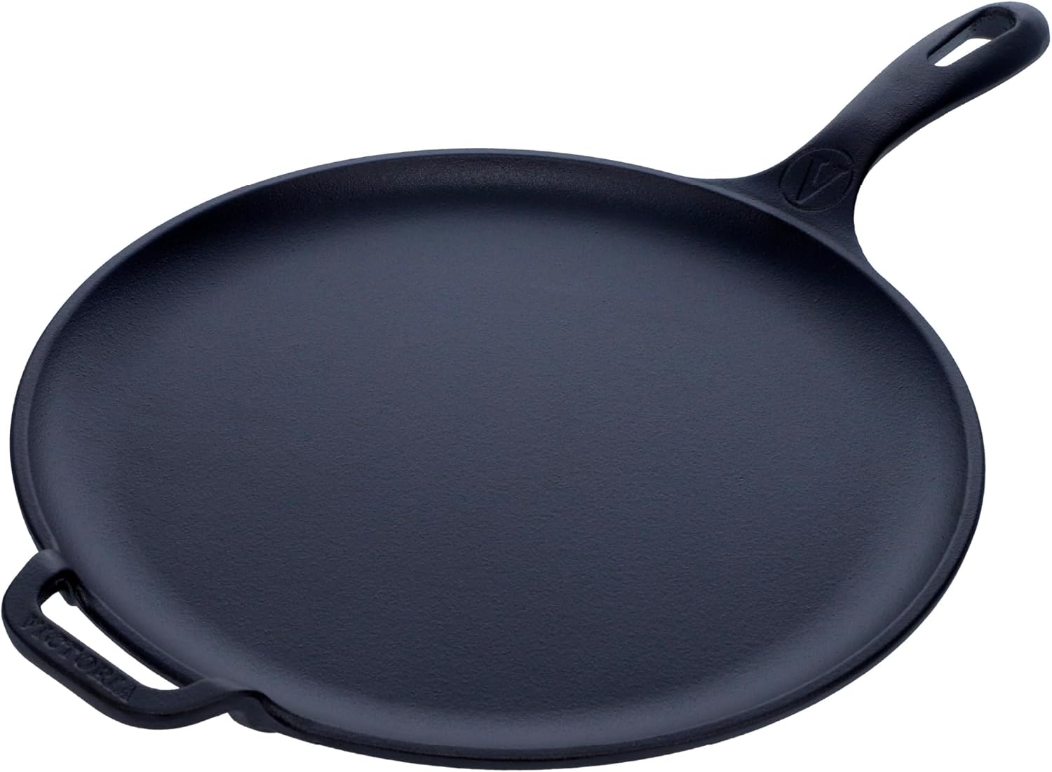 Victoria 12-Inch Cast Iron Comal Pizza Pan for Perfect Meals