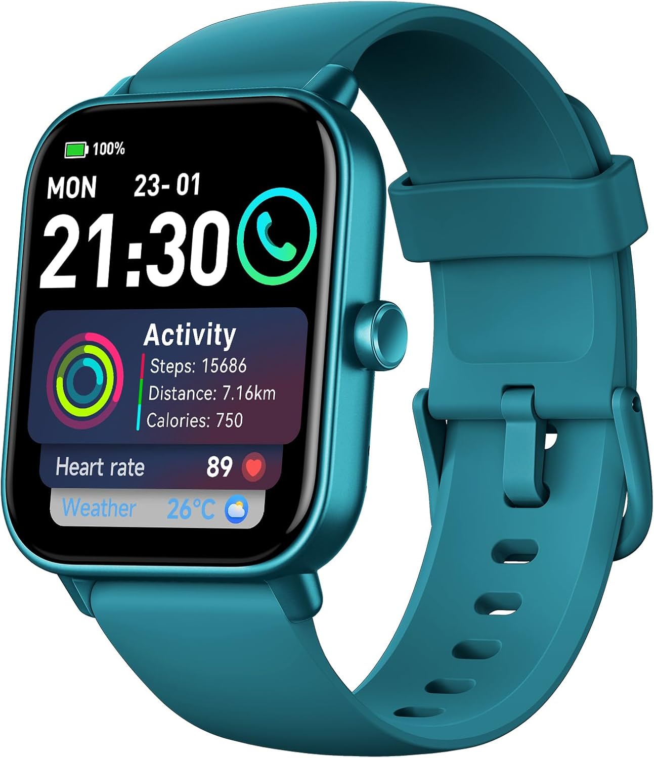 Smart Watches for Men Women with Alexa, 1.8in HD Fitness Tracker