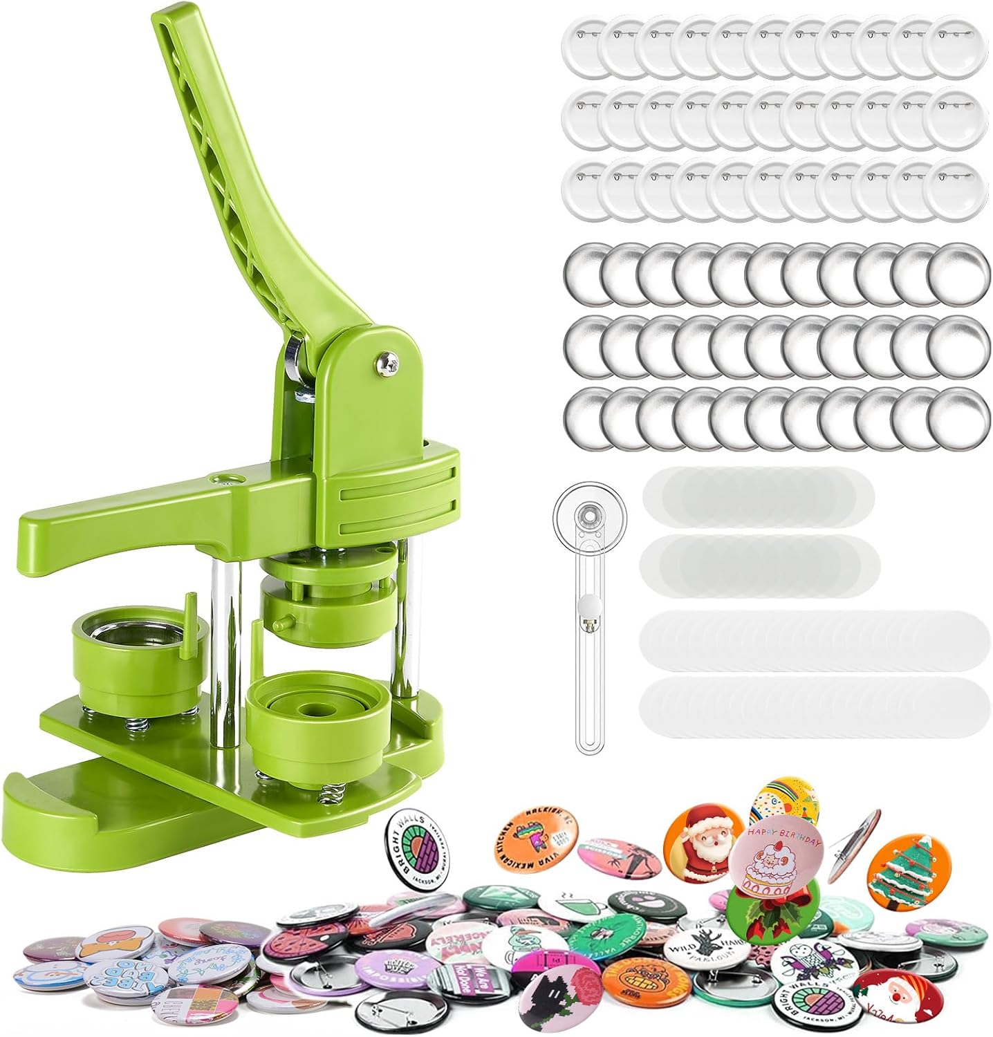 44mm Button Maker Kit for DIY Crafts & Personalized Gifts