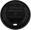 Solo TLB316-0004 Black Traveler Plastic Lid - Secure Sip, Domed Top