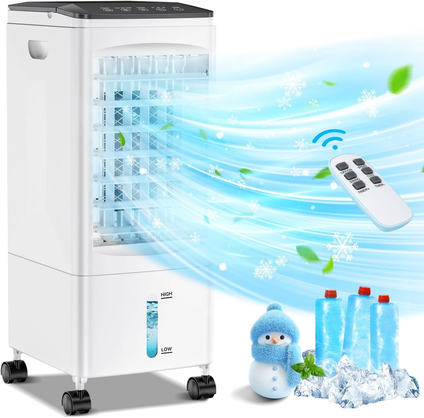 Portable Air Conditioners 3-IN-1 Evaporative Cooler for Home