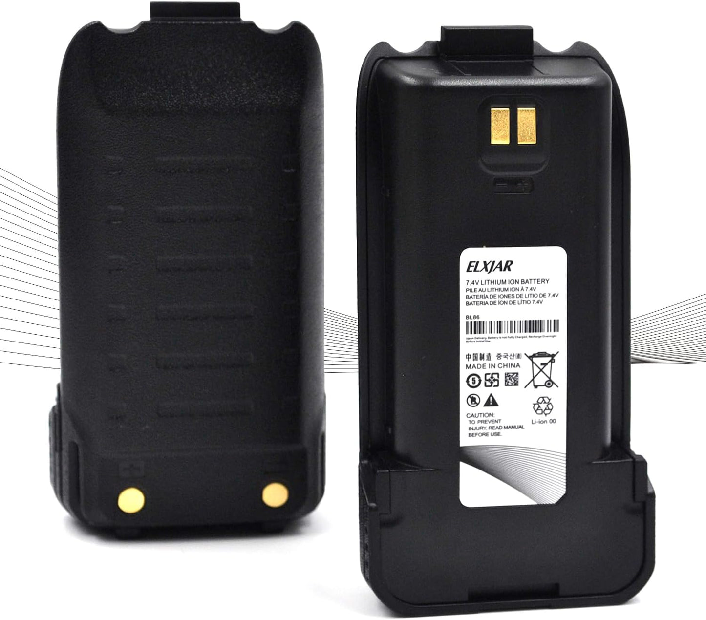 7.4V 2600mAh Li-ion Battery Replacement for RT86 Two Way Radio