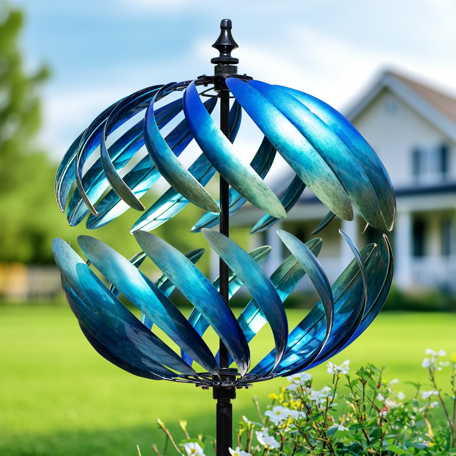LimeHill Wind Spinner for Yard - Large Kinetic Outdoor Decor