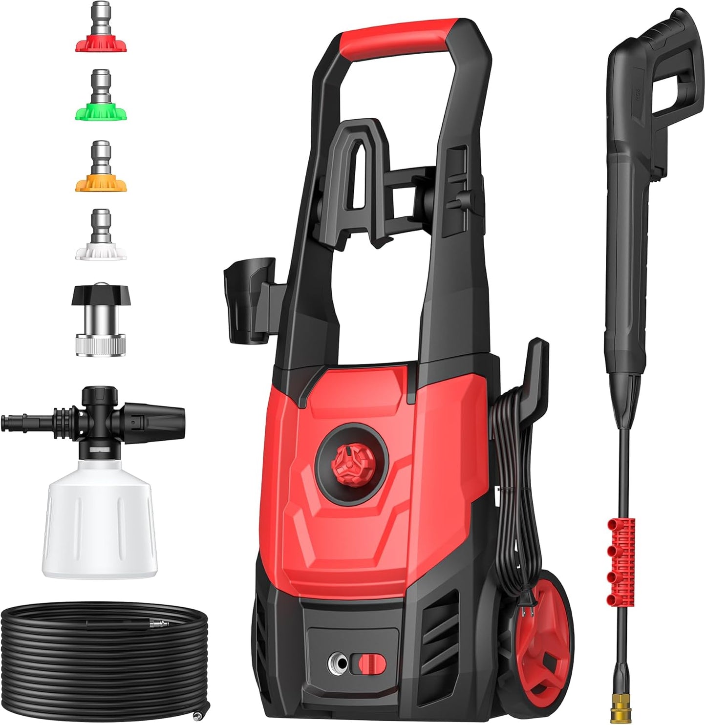 Electric Pressure Washer with Foam Cannon for Efficient Cleaning