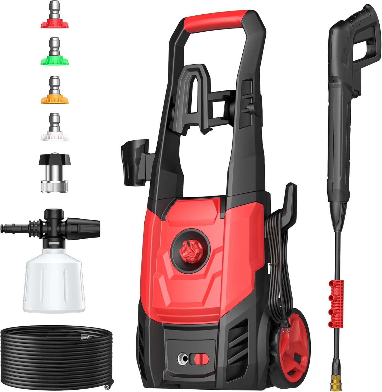 Electric Pressure Washer with Foam Cannon for Efficient Cleaning