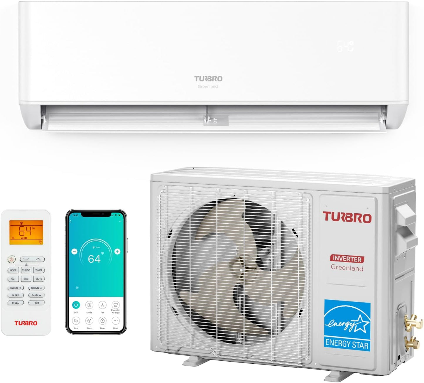 Efficient Cooling: TURBRO 12,000 BTU Mini Split AC