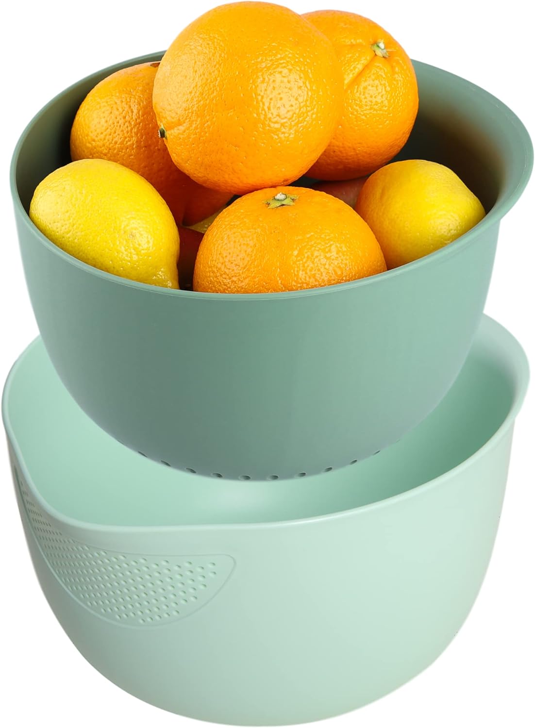 Blue Ginkgo Rice Strainer & Colander Set - Strain & Wash with Ease