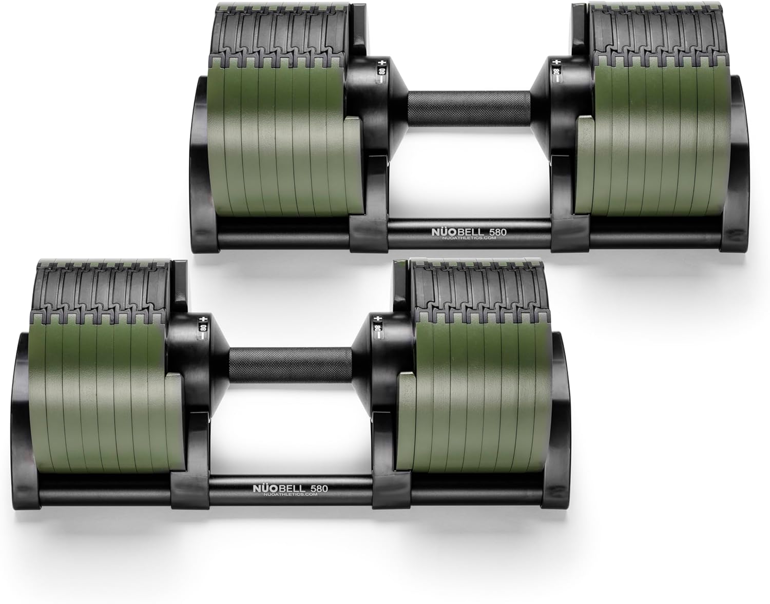 NUOBELL Adjustable Dumbbell Set for Home Workouts, 5-80 LB