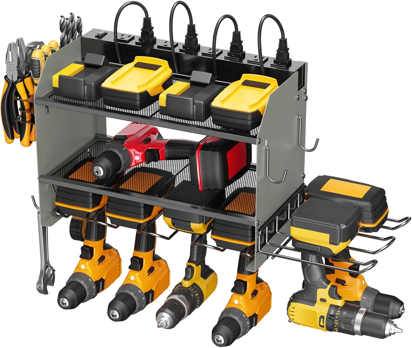 CCCEI Modular Power Tool Organizer Wall Mount Charging Station