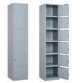 Yizosh Metal Locker with 6 Doors - Tall 71in Steel Storage Lockers