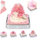 Pink Tree 3D Calendar 2026 Desk Time Piece - Tear-Away Paper Art
