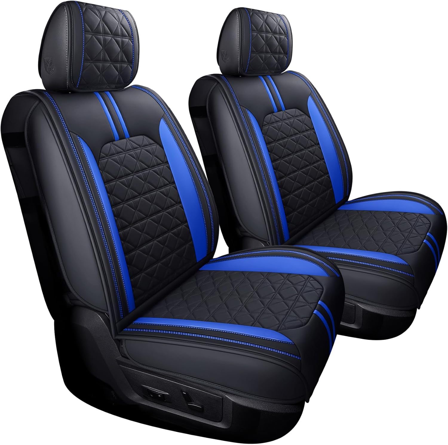 YIERTAI Dodge RAM Seat Covers for 2009-2025 Models - Black-Blue