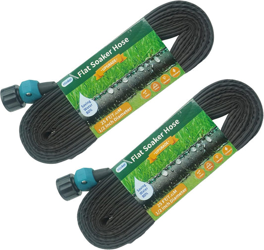 Flat Soaker Hose 50Ft for Garden Beds - Efficient Watering Solution