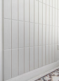 Felt Bulletin Board Tiles Snow White (12-Pack) - Modern Wall Panels