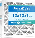 12x12x1 Air Filter (2-Pack) MERV 8 MPR 600 - Pleated Dust Defense