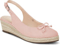Womens Closed Toe Espadrilles Wedges Platform Slingback Mid Low Heel