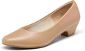 DREAM PAIRS Women's Mila Low Chunky Heel Pump Shoes - Cushioned 1.5in