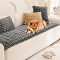 Plush Pet Sofa Covers for Dogs Couch Protector - Durable, Washable Fit