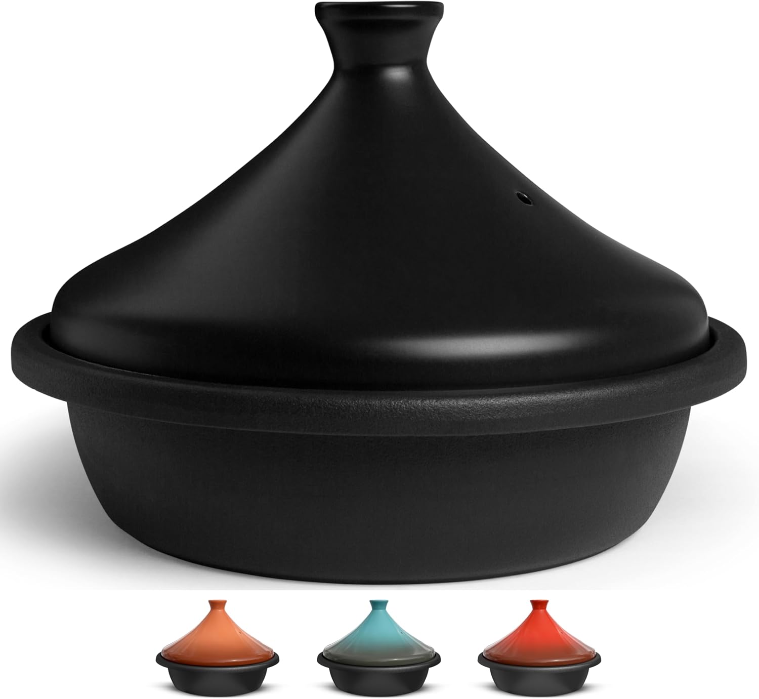Kook Moroccan Tagine Enameled Cast Iron Cooking Pot 3.3 QT