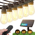 KYY 54(48+6) FT Solar String Lights Outdoor - Remote Control Patio