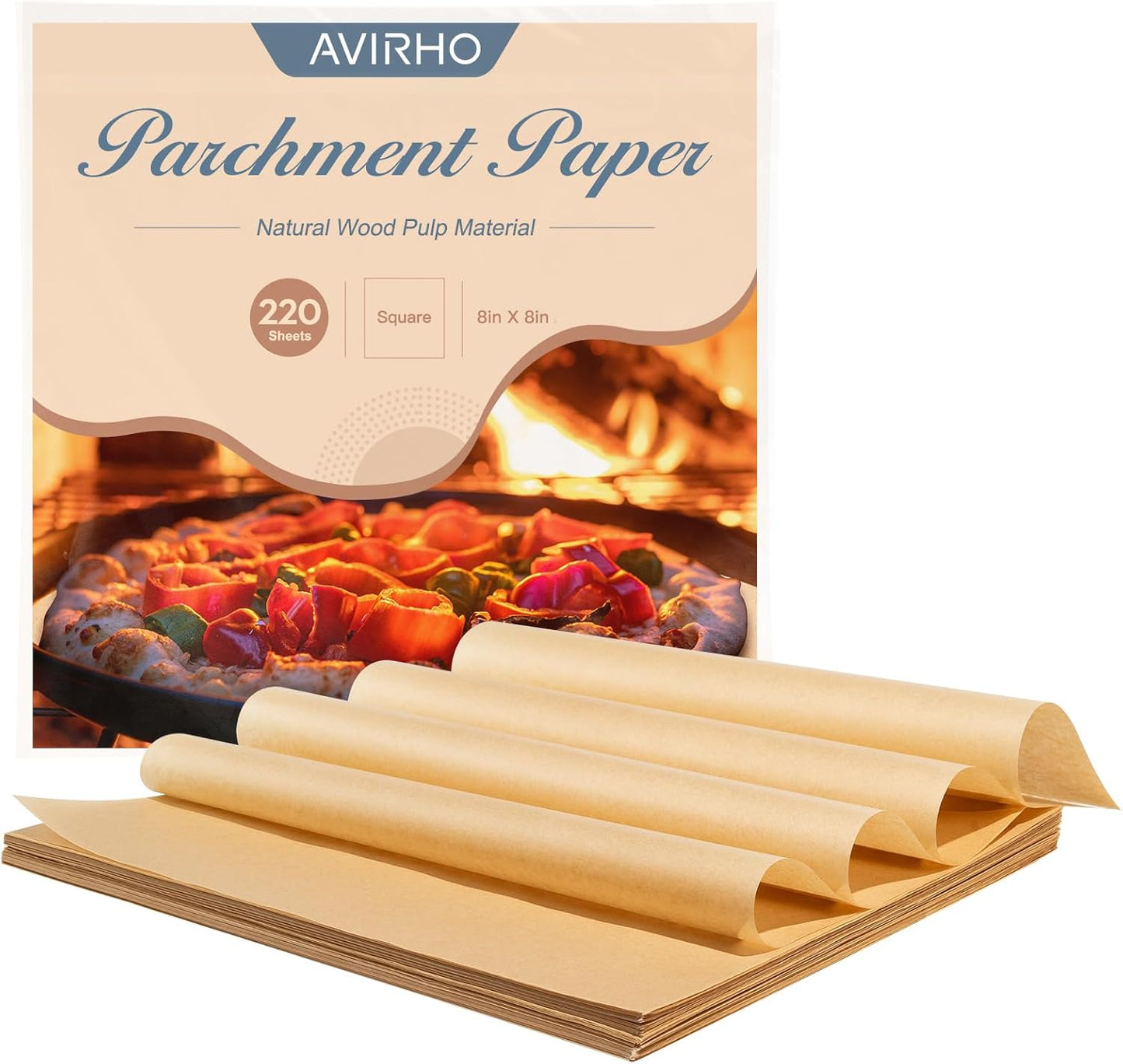 Non-Stick Air Fryer Parchment Liners - Easy Cleanup!