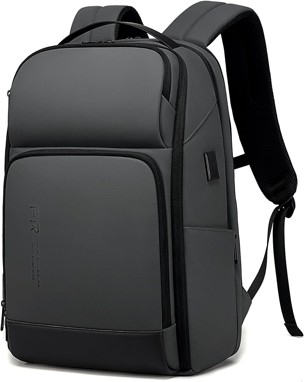Expandable Water Resistant 17 Inch Travel Backpack for Work