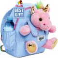 Naturally KIDS Pink Unicorn Backpack for Girls Age 4-6