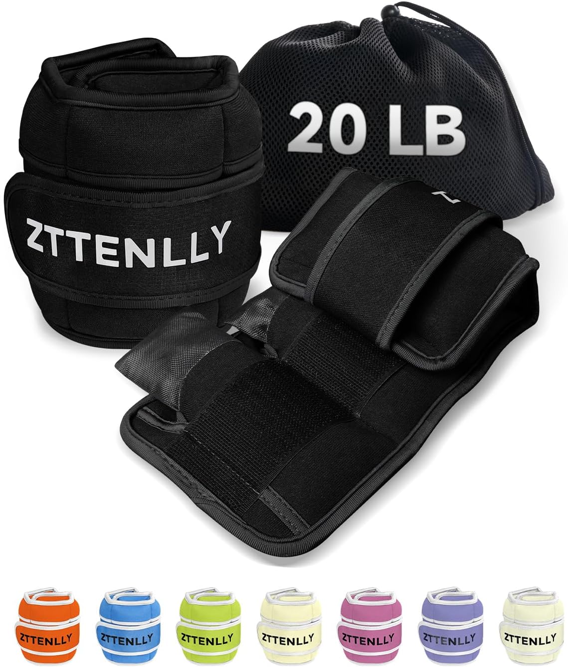 Adjustable Ankle Weights for Yoga, Running, and Dance Workouts