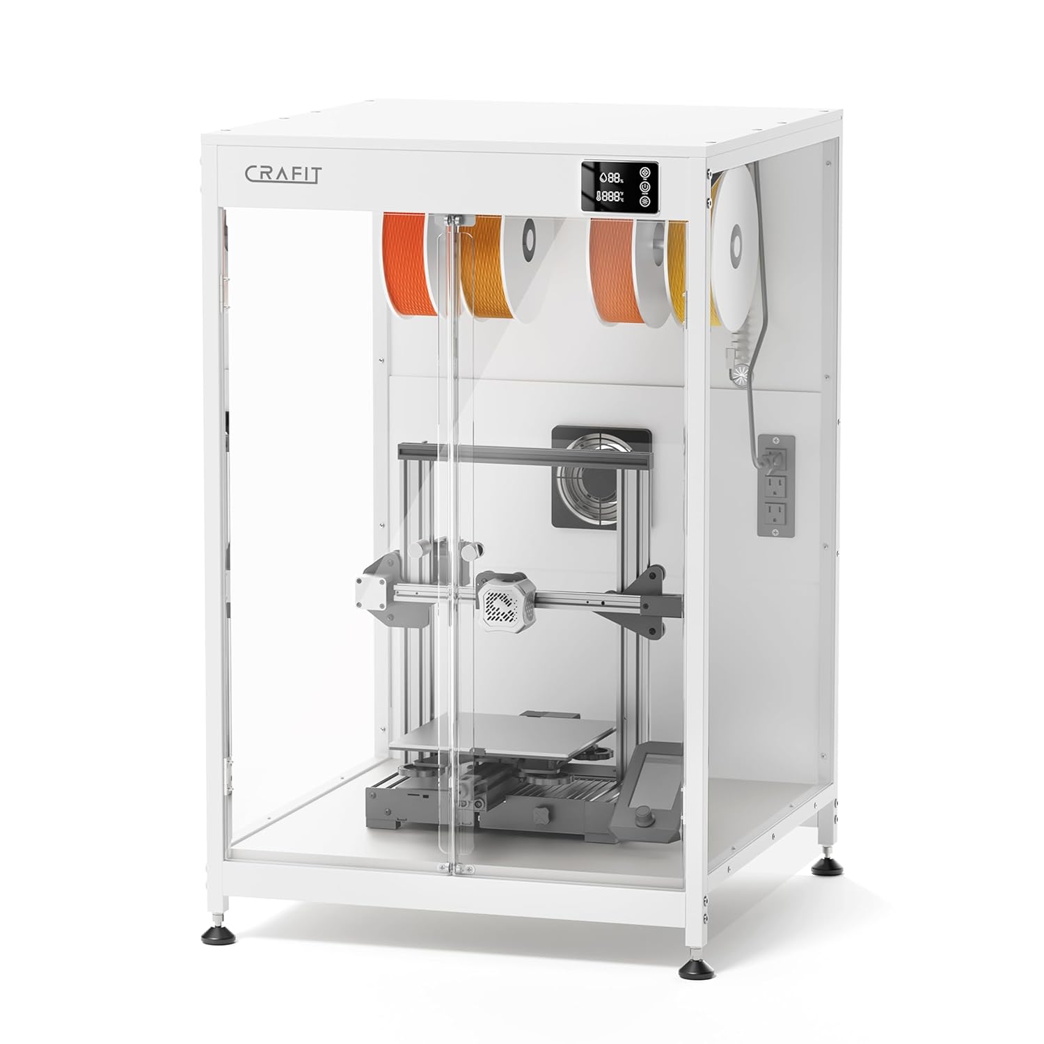 3D Printer Enclosure with Ventilation and Filament Rack