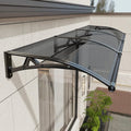 Awning for Door Entrance 100x250cm - Durable Polycarbonate Canopy