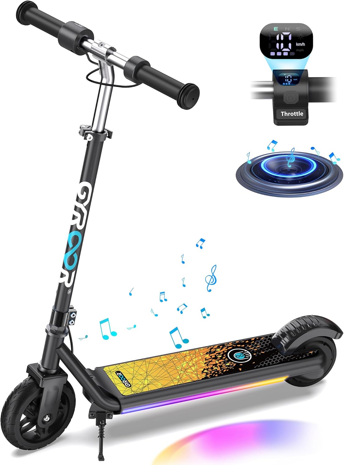 Gyroor H30 Max Electric Scooter for Kids with LED Display