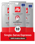 Illy Aluminum Espresso Capsules Compatible with Nespresso - Classico