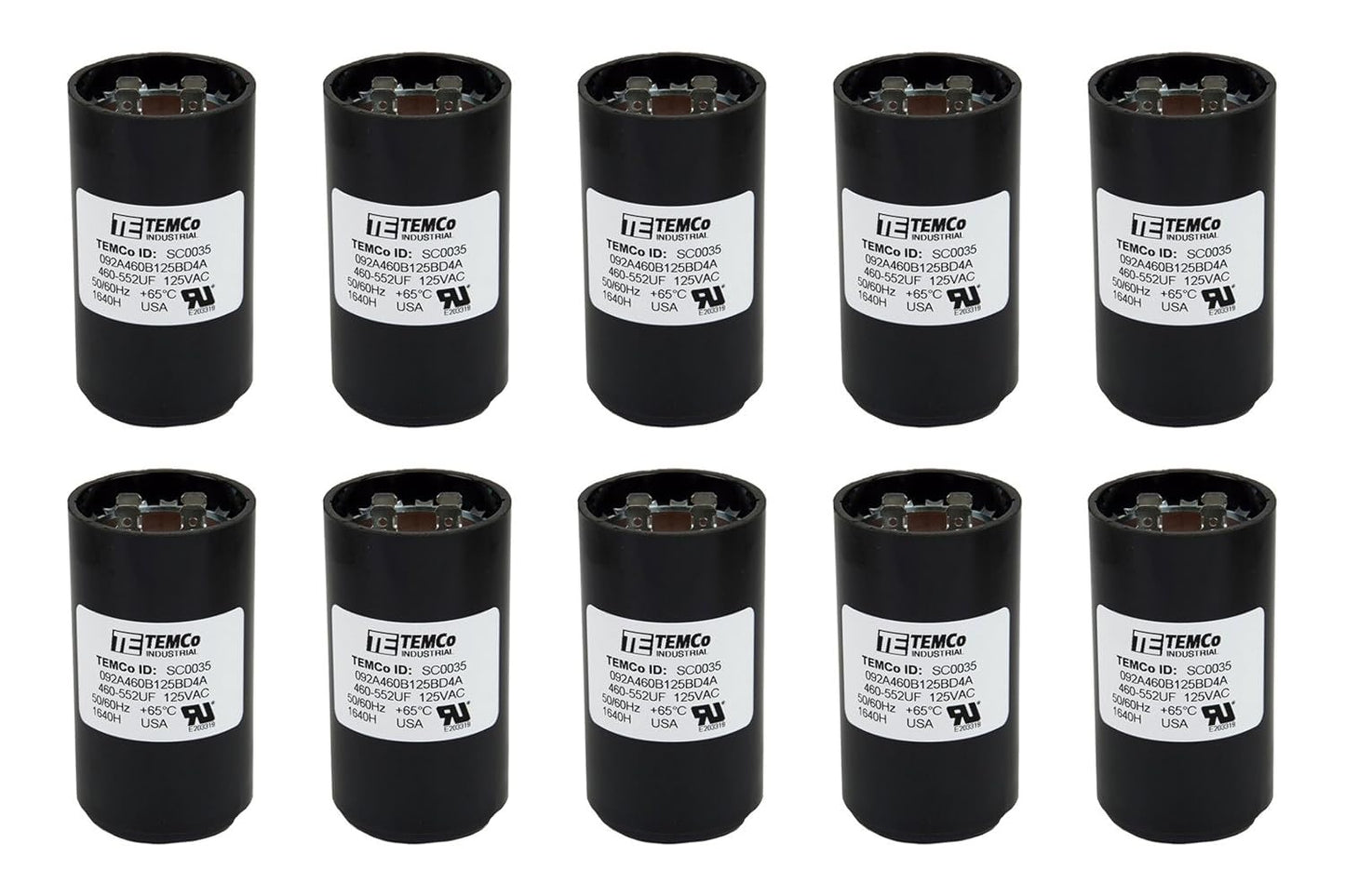 10 Pack 460-552 uF MFD CD60 Start Capacitor for HVAC Needs