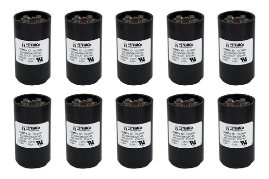 10 Pack 460-552 uF MFD CD60 Start Capacitor for HVAC Needs