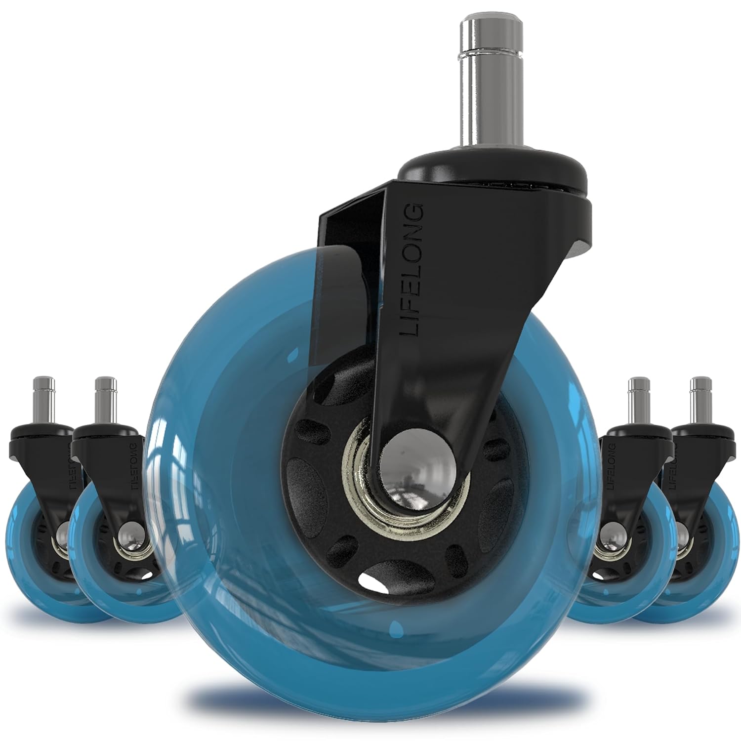 Heavy Duty Office Chair Wheels Replacement for Smooth Rolling
