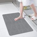 Extra Large Stone Bath Mat 32in x 20in - Quick Dry Non-Slip